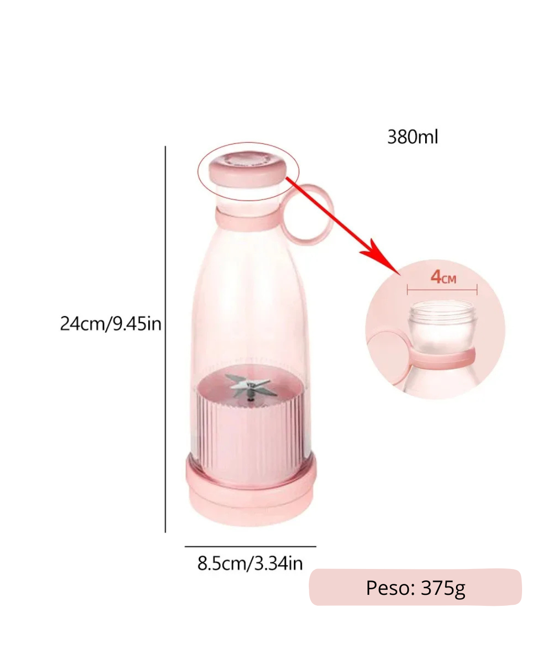 Botella Licuadora Portátil