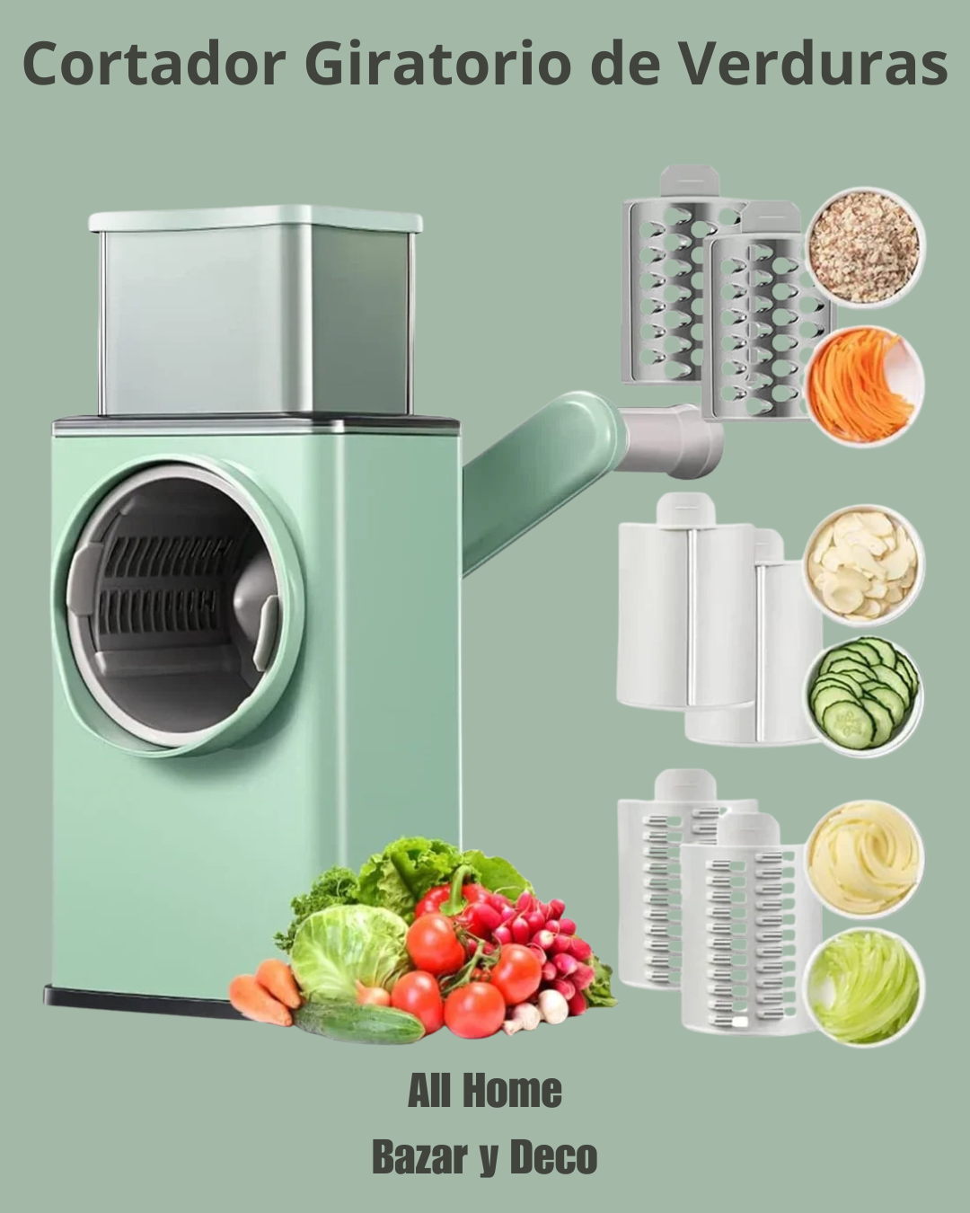 Cortador Giratorio De Verduras