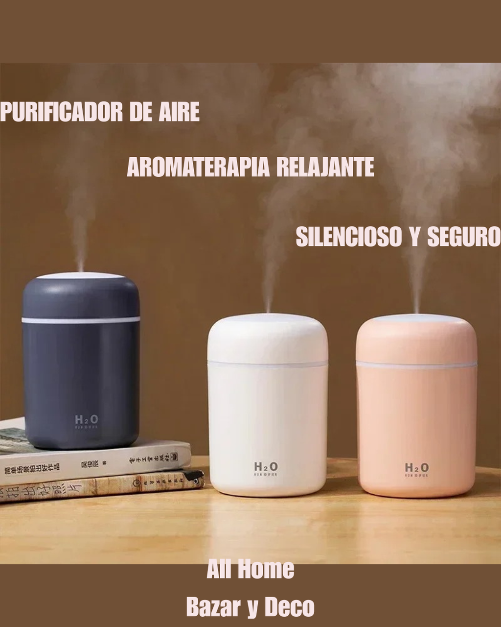 Humidificador y Purificador de Aire con Aromaterapia