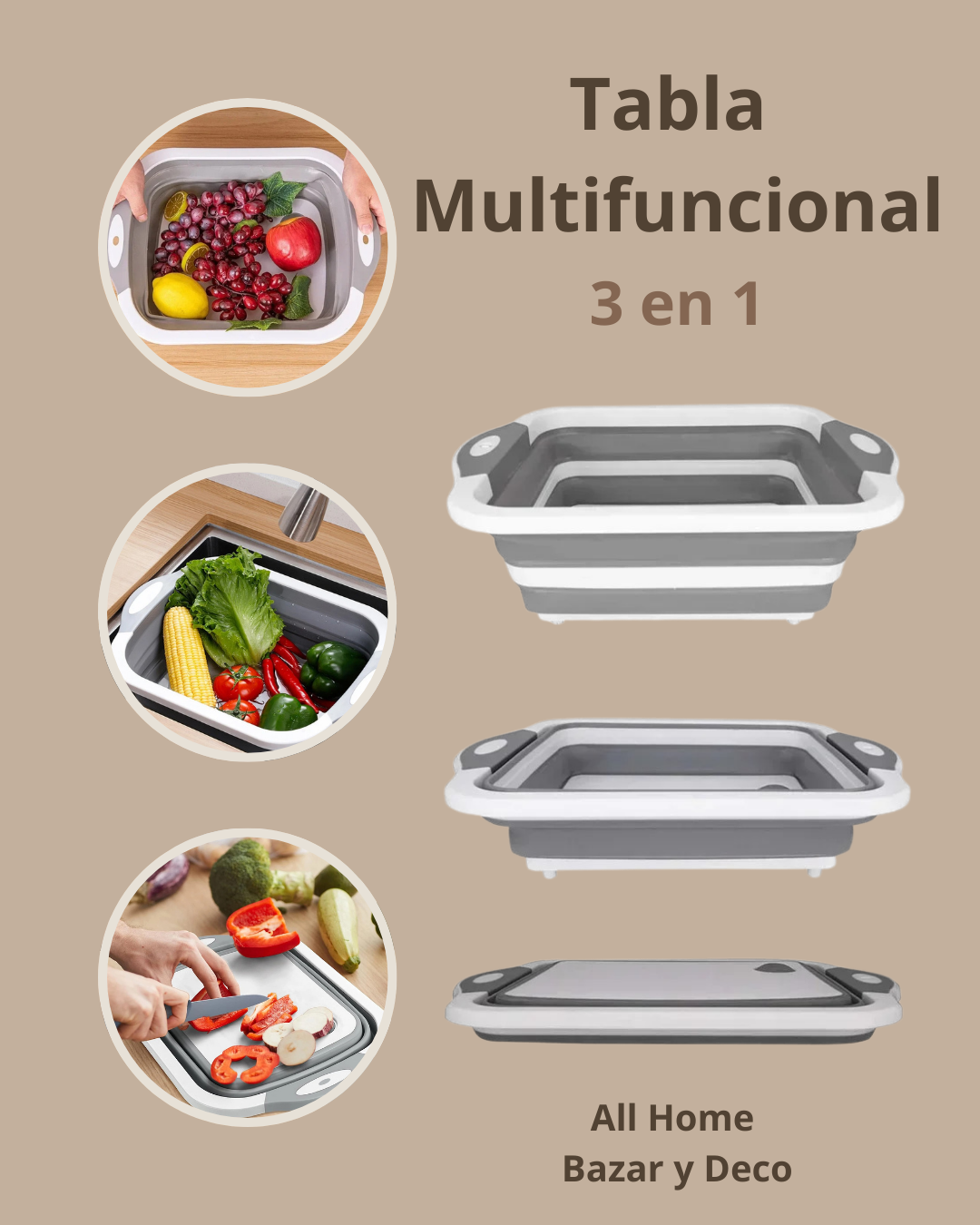 Tabla Multifuncional 3 en 1