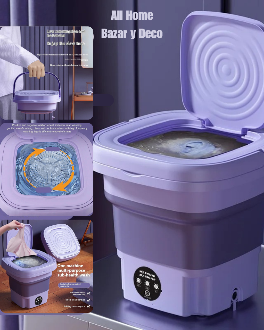 Mini Lavadora Con Centrifugado 11L