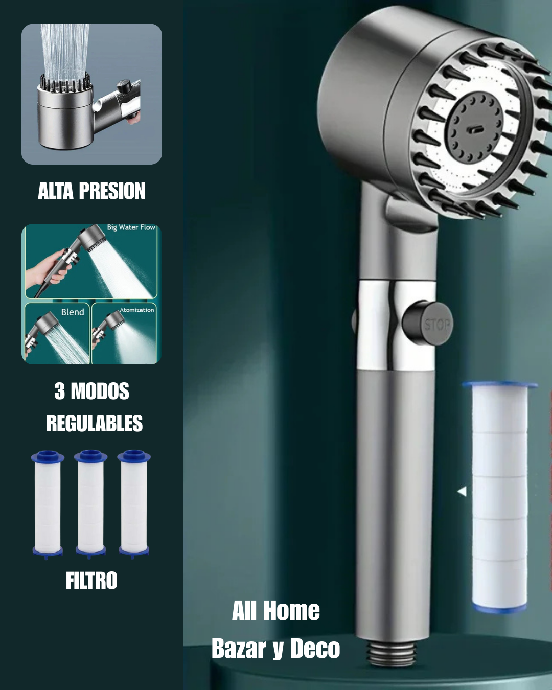 Cabezal de ducha Masajeador